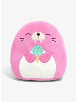 Squishmallows Ova The Pink Walrus With Ice Cream 8 Inch Plush - BoxLunch Exclusive