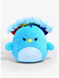 Boxlunch Squishmallows Ceba The Rainbow Peacock 8 Inch Plush