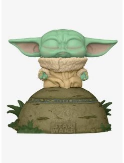 Boxlunch Funko Pop! Deluxe Star Wars The Mandalorian The Child Using The Force Vinyl Figure