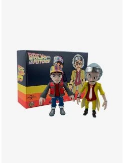 Boxlunch 3DRetro Back To The Future Marty And Doc Vinyl Figure Set