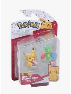 Boxlunch Pokémon Pikachu & Roselia Battle Figure Set