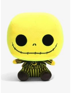 Boxlunch Funko Disney The Nightmare Before Christmas Jack Skellington Blacklight 7 Inch Plush