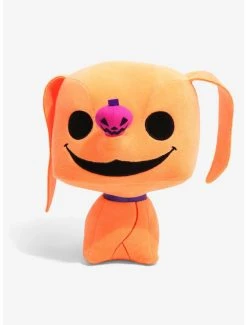 Boxlunch Funko Disney The Nightmare Before Christmas Zero Blacklight 7 Inch Plush