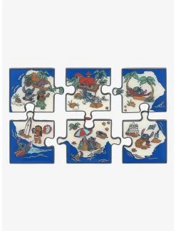 Loungefly Disney Lilo & Stitch Beach Scenes Puzzle Blind Box Enamel Pin - BoxLunch Exclusive