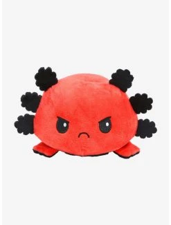 Boxlunch TeeTurtle Angry + Rage Reversible Mood 4 Inch Axolotl Plush