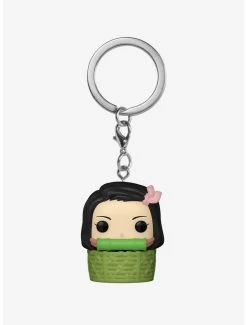 Funko Pocket Pop! Demon Slayer: Kimetsu No Yaiba Nezuko Kamado (in Basket) Vinyl Keychain - BoxLunch Exclusive