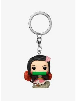 Funko Pocket Pop! Demon Slayer: Kimetsu No Yaiba Nezuko Kamado (Running) Vinyl Keychain - BoxLunch Exclusive
