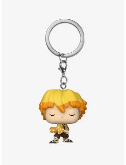 Boxlunch Funko Pocket Pop! Demon Slayer: Kimetsu No Yaiba Zenitsu Agatsuma Vinyl Keychain