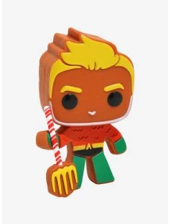 Boxlunch Funko Pop! Heroes DC Super Heroes Gingerbread Aquaman Vinyl Figure