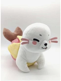 Boxlunch Tasty Peach Fresh Pink Banana Seal Plush