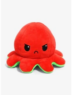 Boxlunch Tee Turtle Angry + Happy Reversible Octopus 5 Inch Plush