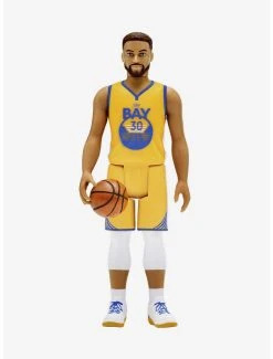 Boxlunch Super7 ReAction NBA Supersports Steph Curry (Golden State Warriors) Figure