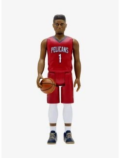 Boxlunch Super7 ReAction NBA Supersports Zion Williamson (New Orleans Pelicans) Figure