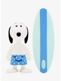 Boxlunch Super7 ReAction Peanuts Surfer Snoopy Figure