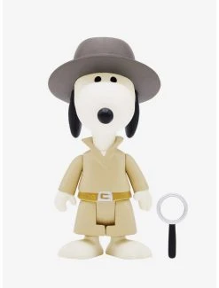 Boxlunch Super7 ReAction Peanuts Agent Snoopy Figure