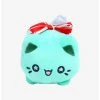 Boxlunch Aurora Tasty Peach Meowchi Winter Wreath Cat 7 Inch Plush