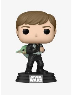 Boxlunch Funko Pop! Star Wars: The Book Of Boba Fett Luke Skywalker & Grogu Vinyl Bobble-Head