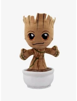Marvel Guardians Of The Galaxy Baby Groot In Flower Pot 8 Inch Plush - BoxLunch Exclusive