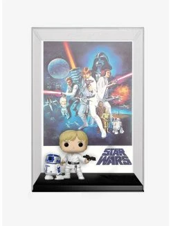 Boxlunch Funko Pop! Movie Posters Star Wars: Episode IV - A New Hope Luke Skywalker With R2-D2 Vinyl Figures