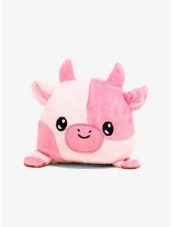 TeeTurtle Chocolate Strawberry Cow Reversible Plush - BoxLunch Exclusive