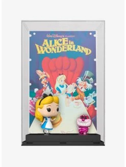 Boxlunch Funko Pop! Movie Posters Disney Alice In Wonderland Alice With Cheshire Cat Vinyl Figures