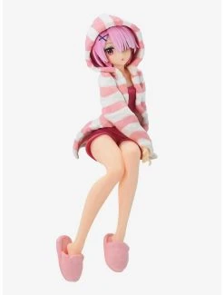 Boxlunch Re:Zero Starting Life In Another World Noodle Stopper Ram (Room Wear Ver.) Figure