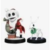 Boxlunch Disney The Nightmare Before Christmas Mini Egg Attack MEA-40SP Glow-in-the-Dark Jack Skellington & Skeleton Reindeer Figure Set