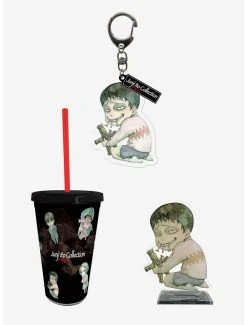 Boxlunch Junji Ito Souichi Tumbler With Straw, Acrylic Figure & Keychain Set