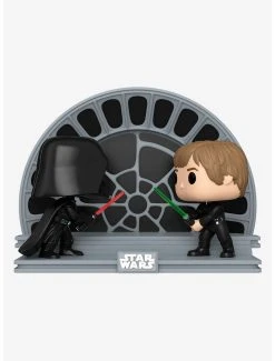 Boxlunch Funko Pop! Movie Moment Star Wars Return Of The Jedi 40th Anniversary Luke Skywalker Vs. Darth Vader Vinyl Bobble-Head