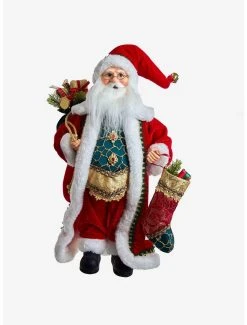 Boxlunch Kurt Adler Kringle Klaus Fancy Santa With Stocking Figure