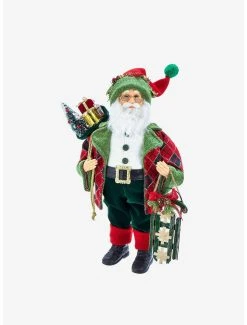 Boxlunch Kurt Adler Kringle Klaus Red And Green Santa Figure