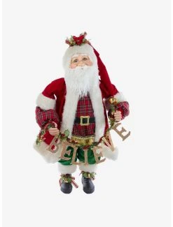 Boxlunch Kurt Adler Kringle Klaus With "Believe" Garland Figure