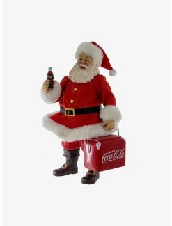 Boxlunch Kurt Adler Coke Santa With Cooler Figure