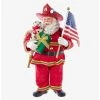 Boxlunch Kurt Adler Fabriche Fireman Santa With American Flag Figure