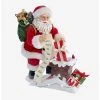 Boxlunch Kurt Adler Fabriche Santa Next To Lit Chimney