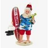 Boxlunch Kurt Adler Fabriche Santa With Surfboard And Drink Figure