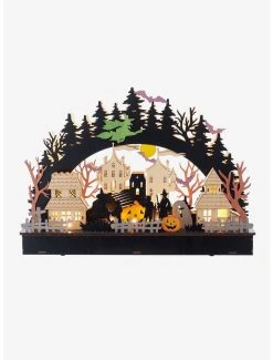 Boxlunch Kurt Adler LED Wooden Halloween Village House