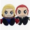 Boxlunch Marvel Captain Marvel & Black Widow Kuricha Sitting Plush Bundle