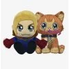 Boxlunch Marvel Captain Marvel & Goose Kuricha Sitting Plush Bundle