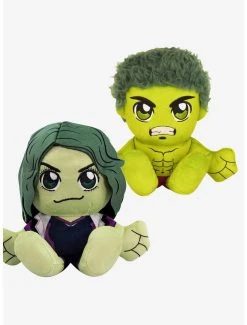 Boxlunch Marvel Hulk & She Hulk Bleacher Creatures Plush Bundle