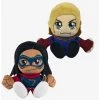 Boxlunch Marvel Ms. Marvel & Captain Marvel Bleacher Creatures Plush Bundle