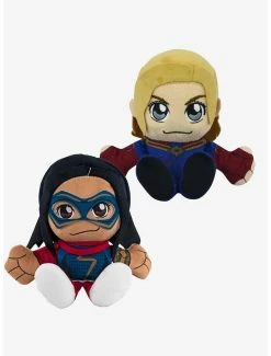 Boxlunch Marvel Ms. Marvel & Captain Marvel Bleacher Creatures Plush Bundle