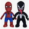Boxlunch Marvel Spider-Man And Venom Bleacher Creatures Plush Bundle