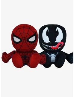 Boxlunch Marvel Spider-Man & Venom Bleacher Creatures Plush Bundle
