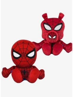 Boxlunch Marvel Spider-Man & Spider-Ham Bleacher Creatures Plush Bundle Red