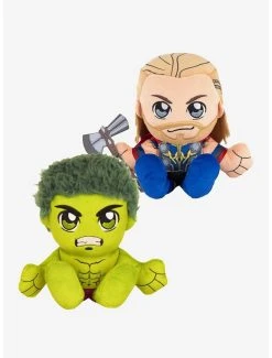 Boxlunch Marvel The Hulk & Thor Bleacher Creatures Plush Bundle