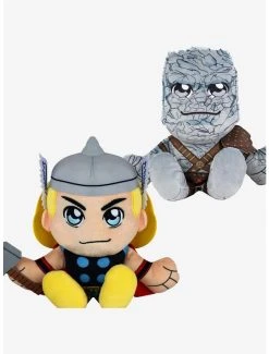 Boxlunch Marvel Thor And Korg Bleacher Creatures Plush Bundle