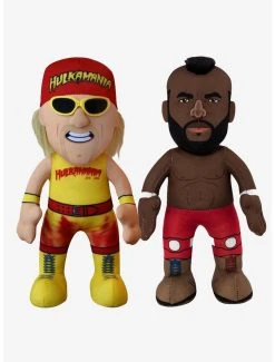 Boxlunch WWE 80s Legends Bundle: Hulk Hogan And Mr. T Bleacher Creatures Plush Bundle