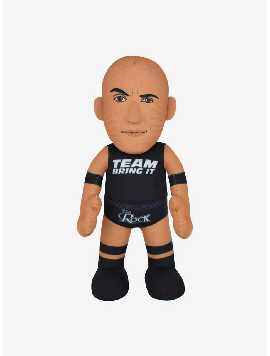 Boxlunch WWE Legend "The Rock" Bundle: "Team Bring It" Rock & Old School Rock Bleacher Creatures Plush Bundle - Image 2
