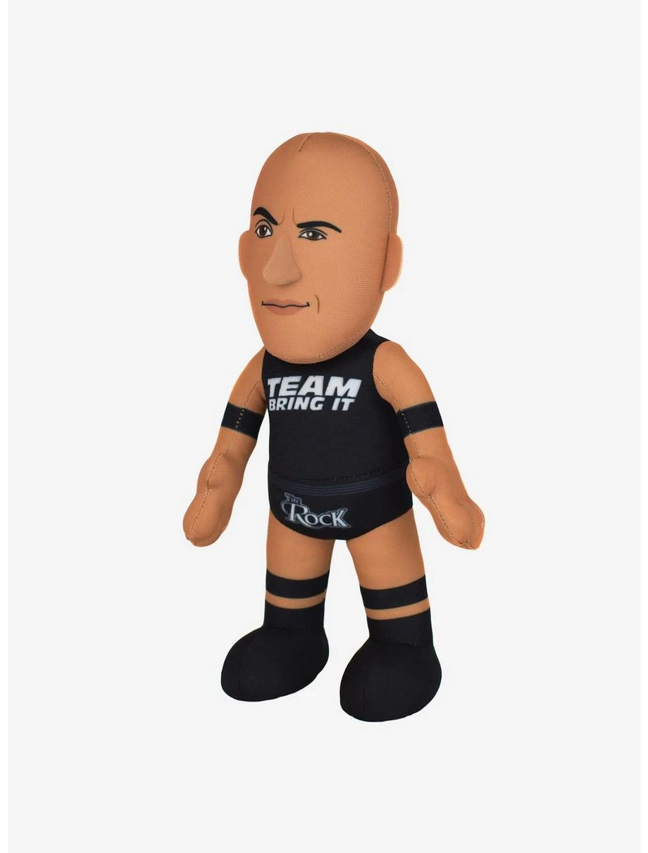 Boxlunch WWE Legend "The Rock" Bundle: "Team Bring It" Rock & Old School Rock Bleacher Creatures Plush Bundle - Image 3